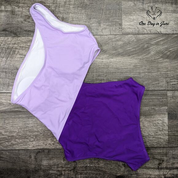 SweatyRocks One Shoulder Cut Out One Piece Swimsuit Size XL - Picture 4 of 4